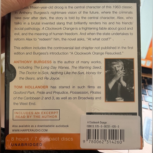 A Clockwork Orange Audio book 7 CD Set NIB - Picture 3 of 3